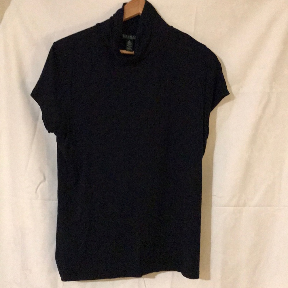 Ralph Lauren Navy Blue short sleeve turtle neck